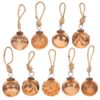 Copper Crackle Glass Mini Baubles Copper Crackle Glass Mini Baubles