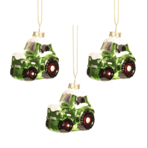 Green Tractor Baubles