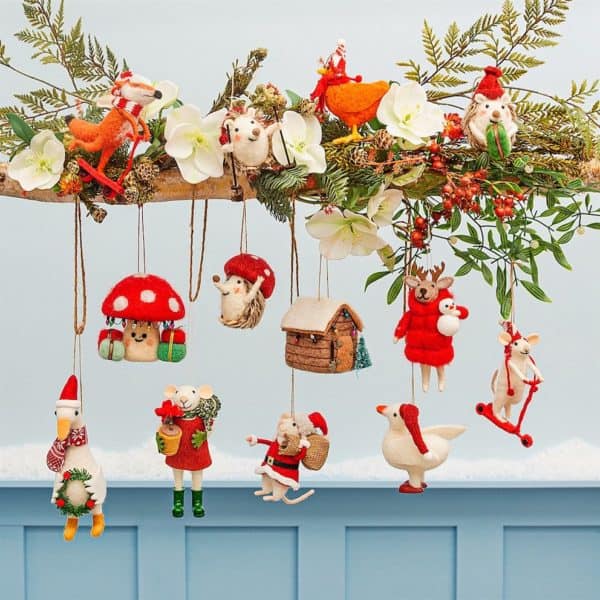 Gardening Hanging Mouse Christmas Tree Woodland Decoration Gardening Hanging Mouse Christmas Tree Woodland Decoration