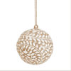 Kraft Paper Leaf Pattern Papier Mache Bauble Kraft Paper Leaf Pattern Papier Mache Bauble