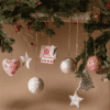 Kraft Paper Leaf Pattern Papier Mache Baubles Kraft Paper Leaf Pattern Papier Mache Baubles