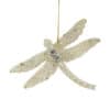 P025278 Gold Sparkly dragonfly hanging Christmas Decoration