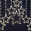 P043873 Warm White Star Curtain P043873 Warm White Star Curtain