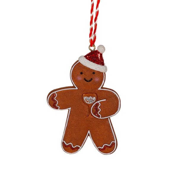 Gin gingerbread Hanging Christmas Decorations Gin gingerbread Hanging Christmas Decorations