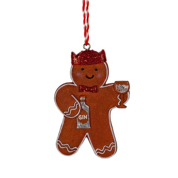 Gin gingerbread Hanging Christmas Decorations Gin gingerbread Hanging Christmas Decorations