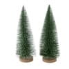 Bottle Brush Christmas Trees on a Wooden Base Bottle Brush Christmas Trees on a Wooden Base