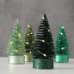 Mini Decorative Christmas Trees Craft