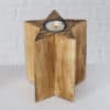 Wooden Christmas Star Tea Light Holders Wooden Christmas Star Tea Light Holders