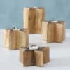 Wooden Christmas Star Tea Light Holders Wooden Christmas Star Tea Light Holders