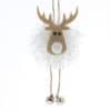 white fur hanging reindeer with dangly feet white fur hanging reindeer with dangly feet