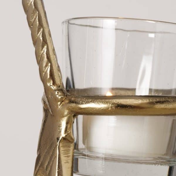 Alfred Tall Deer Gold look Tealight Holders Alfred Tall Deer Gold look Tealight Holders
