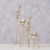 Alfred Tall Deer Gold Colour Tealight Holders Alfred Tall Deer Gold Colour Tealight Holders