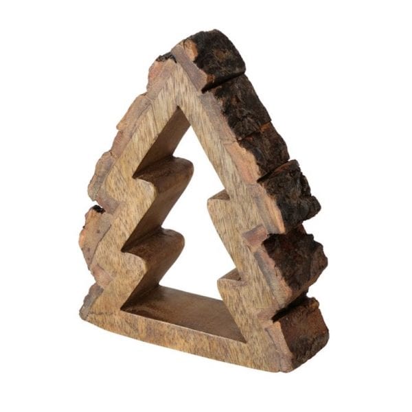 Set of 2 Decorative Wooden Christmas Trees Set of 2 Decorative Wooden Christmas Trees