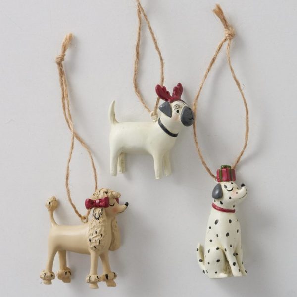 Barney Dog Christmas Decorations set Barney Dog Christmas Decorations set