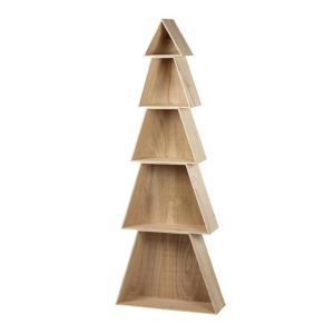 Wooden Christmas Tree Shape Shelves