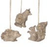 Woodland animal Gold Hanging Christmas Decorations Woodland Theme Woodland animal Gold Hanging Christmas Decorations Woodland Theme
