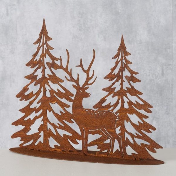 Iron Corten Christmas Decoration Deer Heinrich Iron Corten Christmas Decoration Deer Heinrich