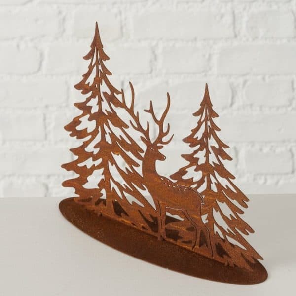 Iron Corten Christmas Decoration Deer Heinrich Iron Corten Christmas Decoration Deer Heinrich
