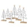 Decorative Nordano Christmas Tree Figures on a stand Decorative Nordano Christmas Tree Figures on a stand
