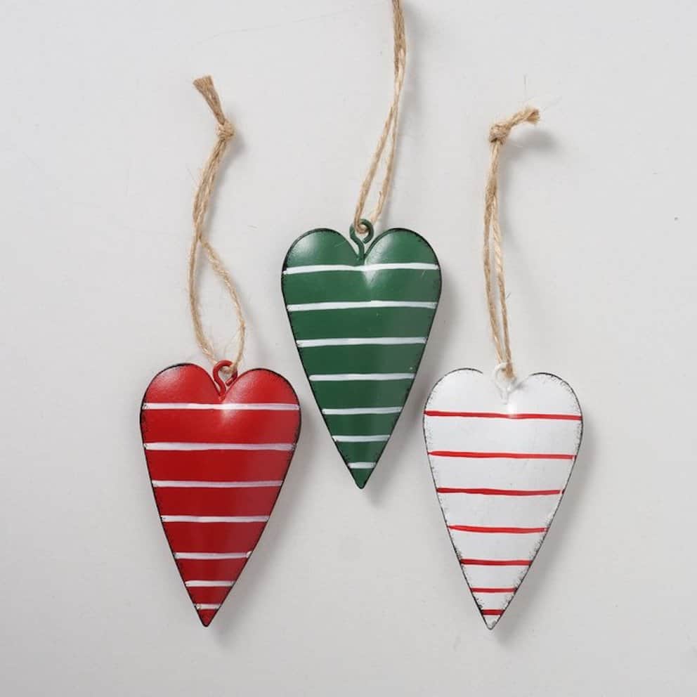 Decorative Heart Christmas Pendants Jerte