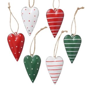 Decorative Heart Christmas Pendant Jerte