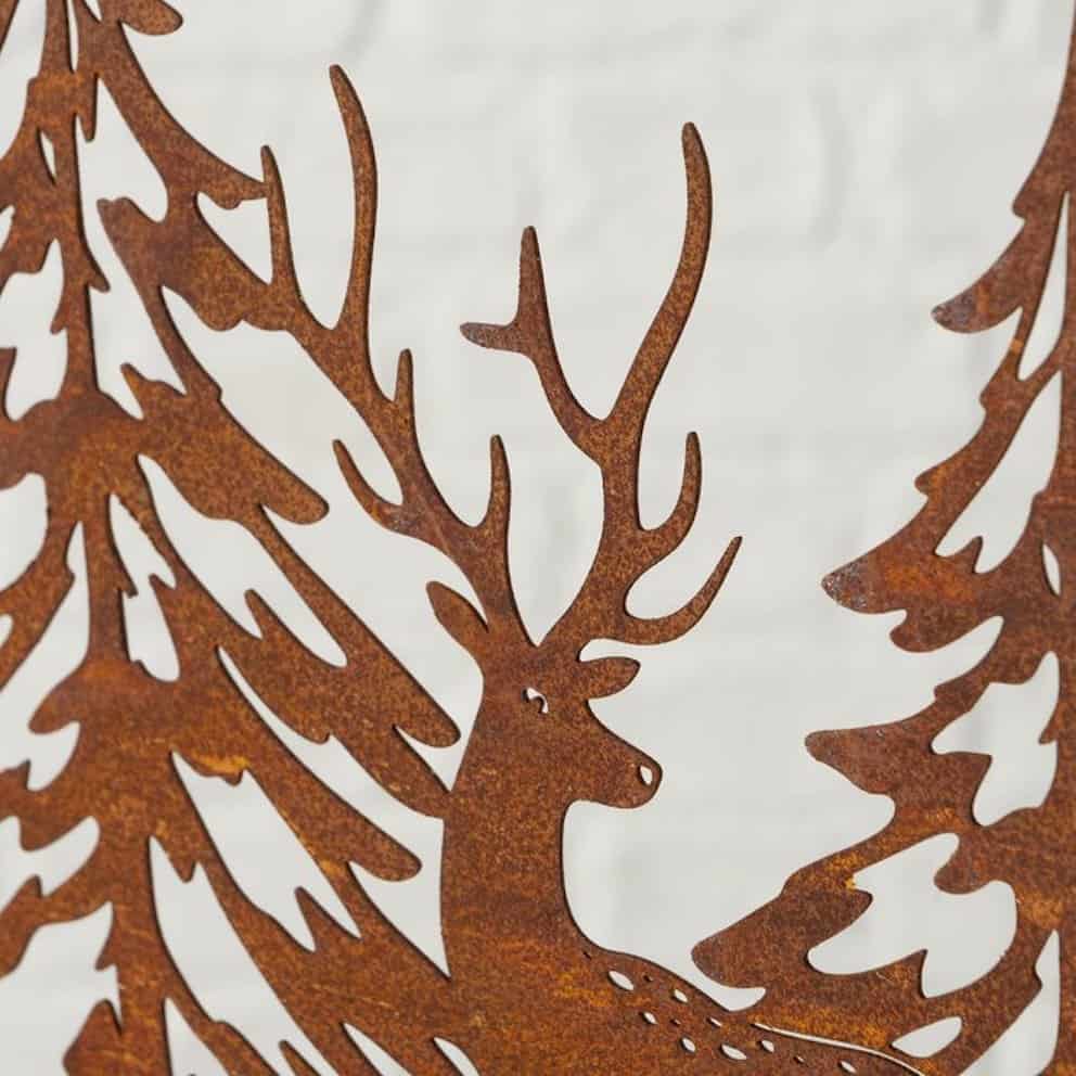 Iron Corten Christmas Decoration Deer Heinrich