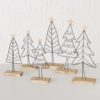 Decorative Metal Nordano Christmas Tree Figure on a stand Decorative Metal Nordano Christmas Tree Figure on a stand