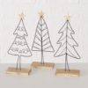 Decorative Nordano Christmas Tree Figures on a stand Decorative Nordano Christmas Tree Figures on a stand