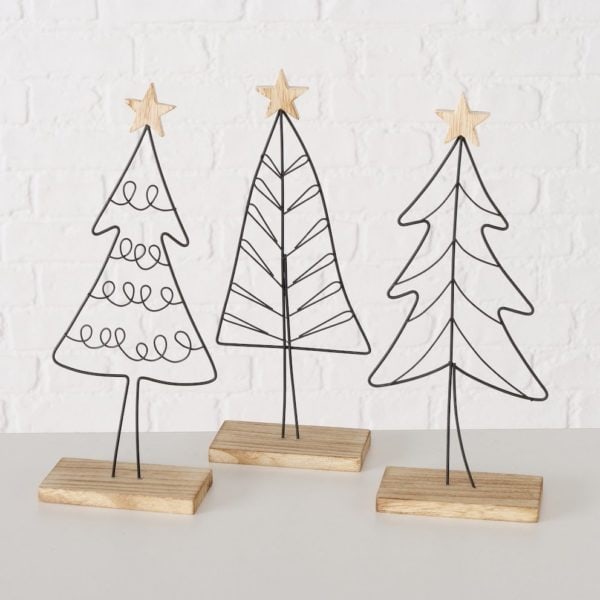 Decorative Nordano Christmas Tree Figures on a stand Decorative Nordano Christmas Tree Figures on a stand