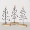 Decorative Nordano Christmas Tree Figures on a stand Decorative Nordano Christmas Tree Figures on a stand