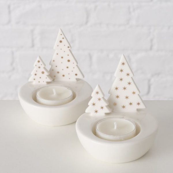 Gold Star Spot Christmas Tree Tealight Holder Gold Star Spot Christmas Tree Tealight Holder