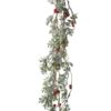 Green Leaf Red Berry Garland