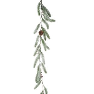 green fir pinecone garland