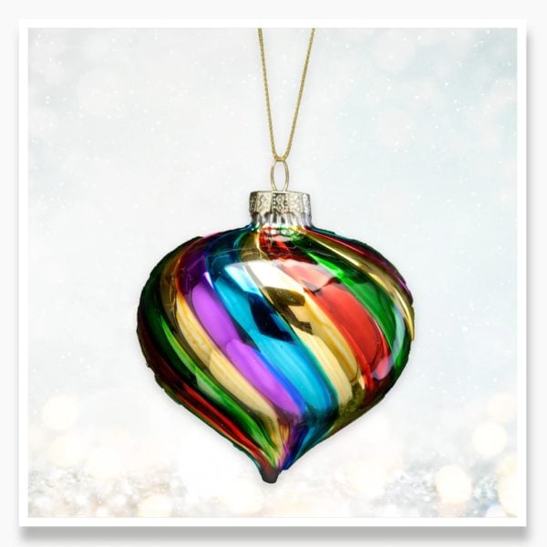 P023673 Multi-coloured bauble onion P023673 Multi-coloured bauble onion