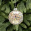 P030116 Clear Bauble with Multicoloured Sequins Inside P030116 Clear Bauble with Multicoloured Sequins Inside