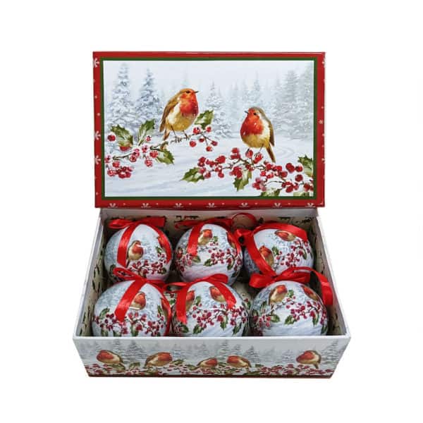 P047000-robin-and-Holly-Berries-Christmas-baubles P047000-robin-and-Holly-Berries-Christmas-baubles