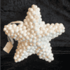 White Beaded Hanging Star Christmas Tree Decoration White Beaded Hanging Star Christmas Tree Decoration