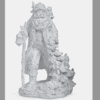 White Santa Clause Ornament