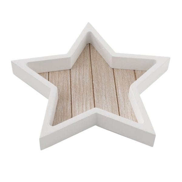 Set of 3 Wooden Star Trays, Stern Boltze Christmas Decor Set of 3 Wooden Star Trays, Stern Boltze Christmas Decor
