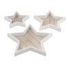Set of 3 Wooden Star Trays, Stern Boltze Christmas Decor Set of 3 Wooden Star Trays, Stern Boltze Christmas Decor