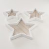 Set of 3 Wooden Star Trays, Stern Boltze Christmas Decor Set of 3 Wooden Star Trays, Stern Boltze Christmas Decor