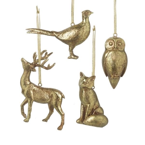 Gold Animal Christmas Decorations Gold Animal Christmas Decorations