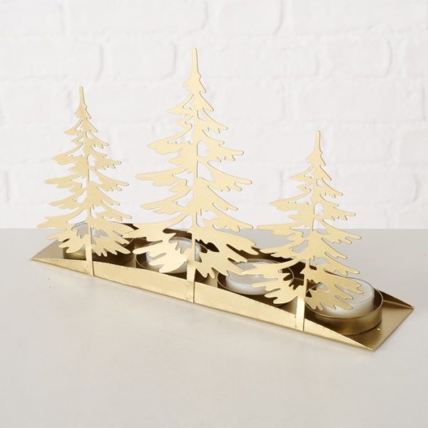 Tealight Holder Foresta Gold Coloured Forest Trees Tealight Holder Foresta Gold Coloured Forest Trees