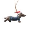 Waldi Assorted Christmas Sausage Dog Pendant Decorations Waldi Assorted Christmas Sausage Dog Pendant Decorations