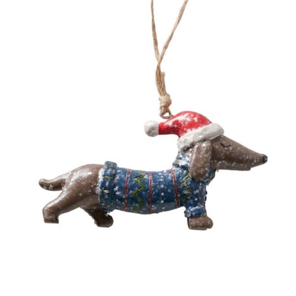 Waldi Assorted Christmas Sausage Dog Pendant Decorations Waldi Assorted Christmas Sausage Dog Pendant Decorations