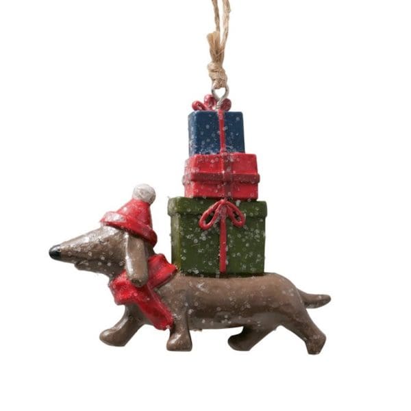 Waldi Assorted Christmas Sausage Dog Pendant Decorations Waldi Assorted Christmas Sausage Dog Pendant Decorations