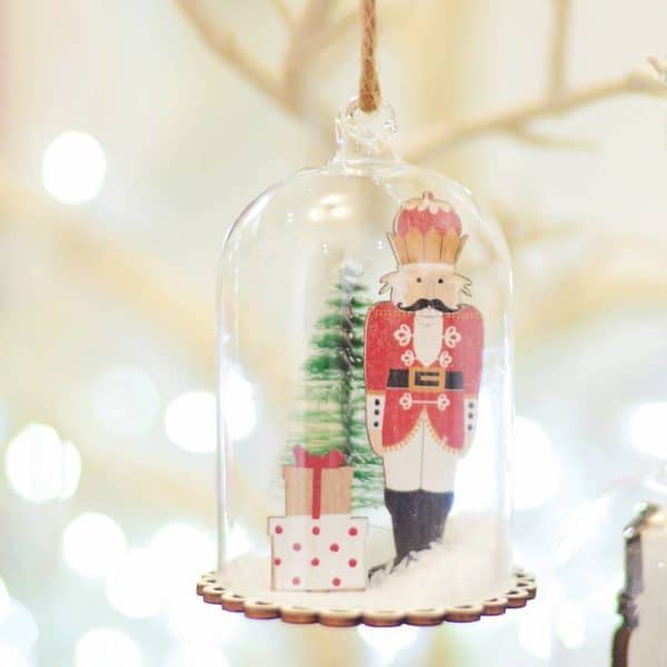Nutcracker Glass Dome Baubles Nutcracker Glass Dome Baubles