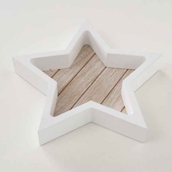 Set of 3 Wooden Star Trays, Stern Boltze Christmas Decor Set of 3 Wooden Star Trays, Stern Boltze Christmas Decor