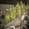 Light Up Brush Trees Forest - Green Light Up Brush Trees Forest - Green