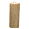 Medium Gold Glitter LED Candle in Box Medium Gold Glitter LED Candle in Box